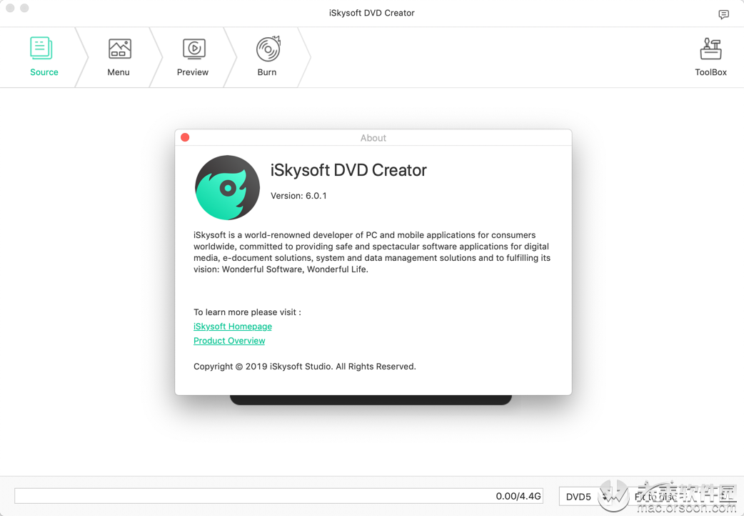 iSkysoft DVD Creator Mac軟件有什么用