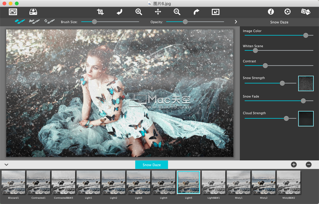 雪景效果制作软件JixiPix Snow Daze Mac有什么用