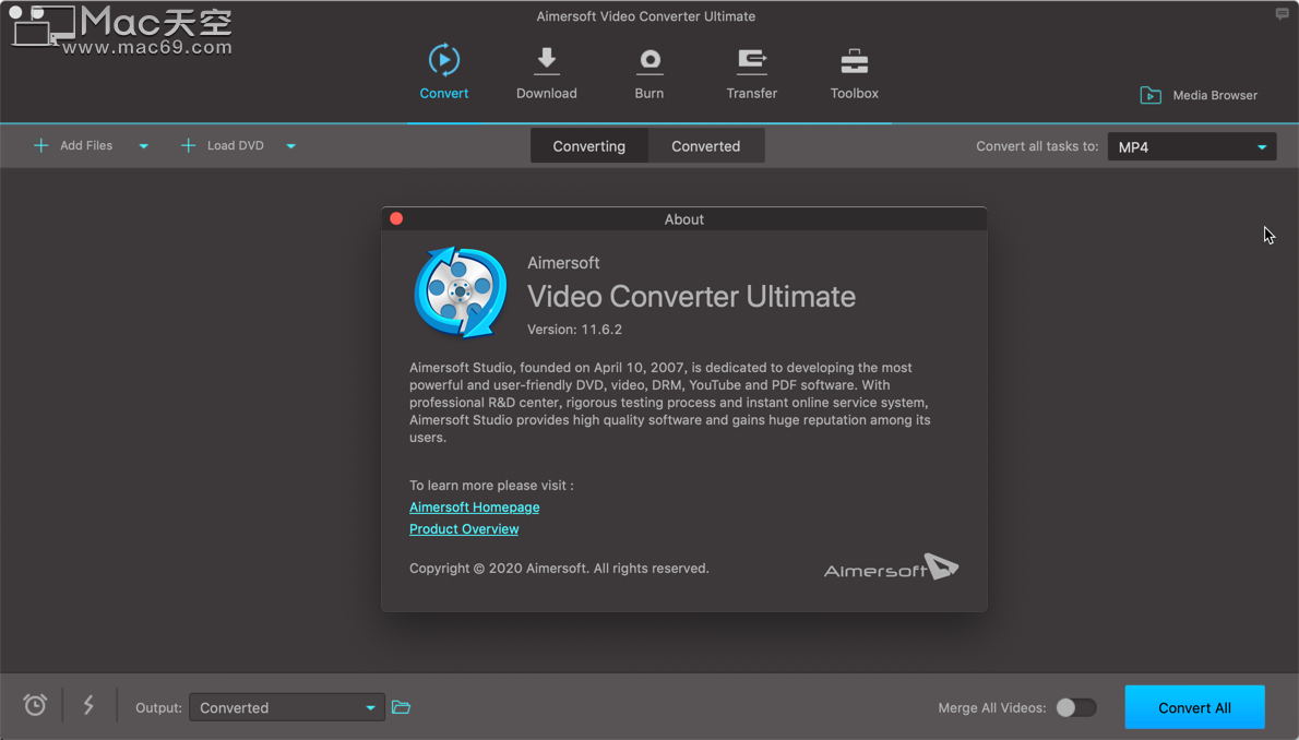 全能视频转换器)Aimersoft Video Converter Ultimate Mac