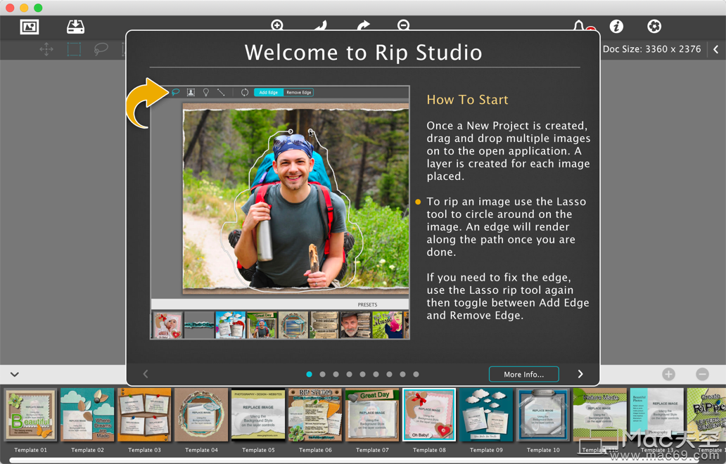 图片拼接合成编辑软件JixiPix Rip Studio Pro Mac
