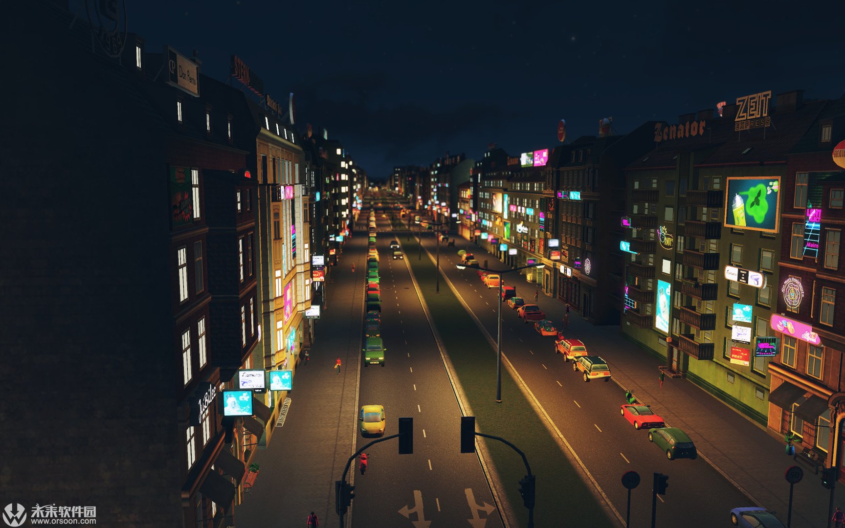 城市建造类游戏城市天际线夜生活for Mac