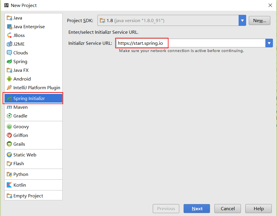 使用Intellij中的Spring Initializr来快速构建Spri