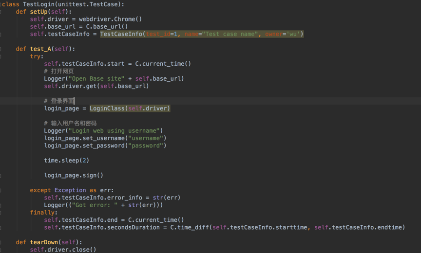 基于Selenium+Python的web自动化测试框架