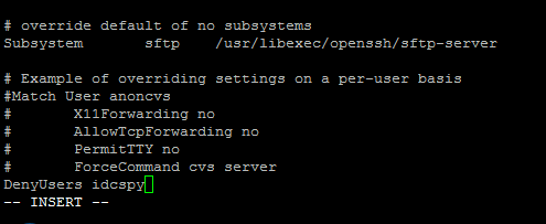CentOS7禁止Linux系统用户通过SSH登录方法介绍