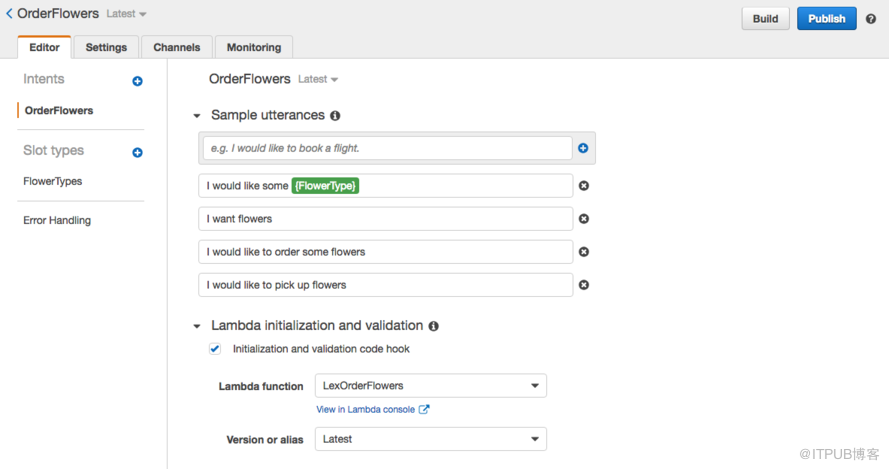 AWS Lex + Lambda