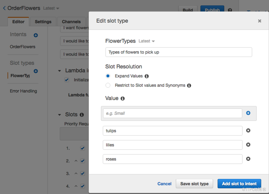 AWS Lex + Lambda