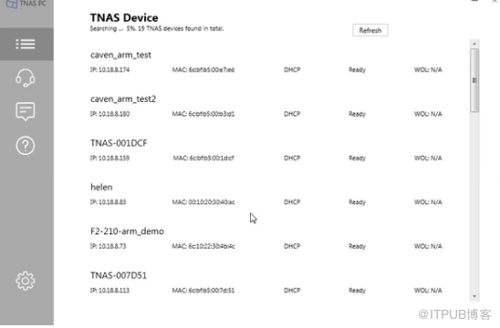 如何通过TNAS PC桌面程序查找你的TNAS设备