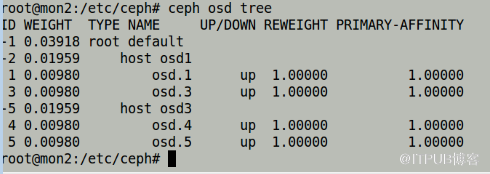 ceph中如何删除和添加osd节点