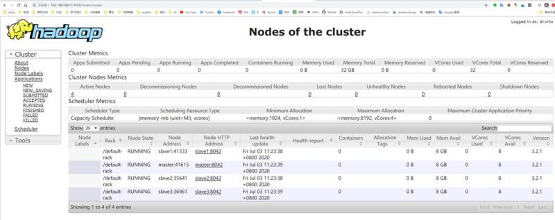 ol7.7安装部署4节点hadoop 3.2.1分布式集群学习环境的方法