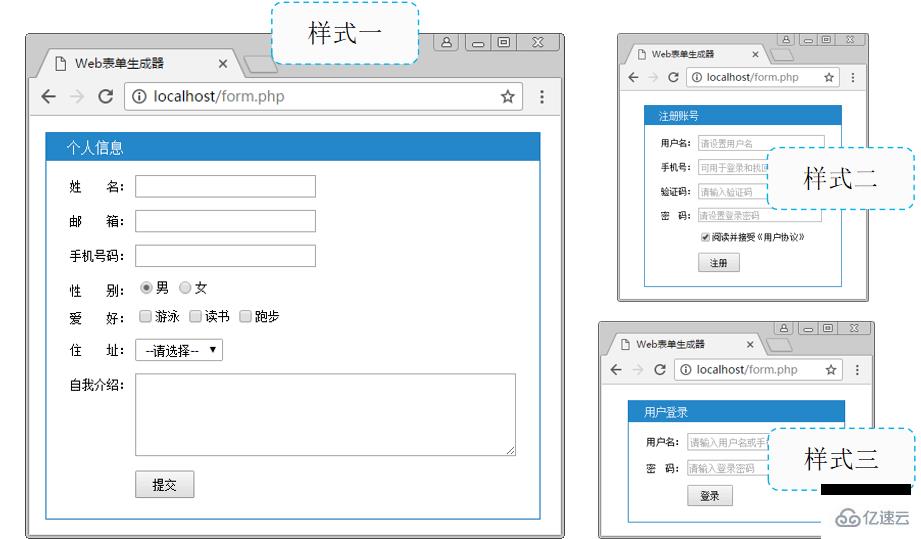 如何使用PHP Web表单生成器