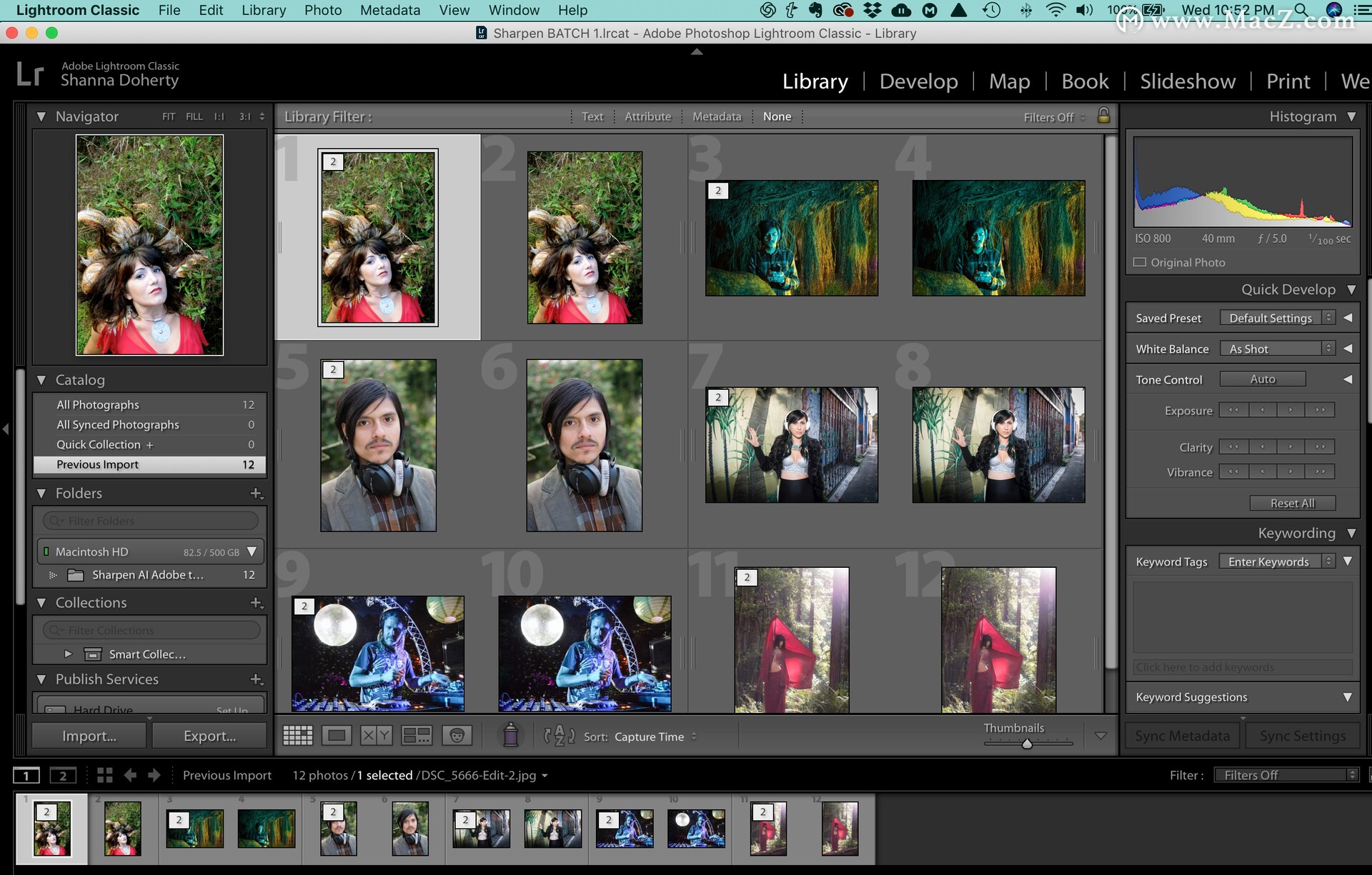 Topaz Sharpen AI Mac如何在Lightroom Classic中進(jìn)行批量編輯？