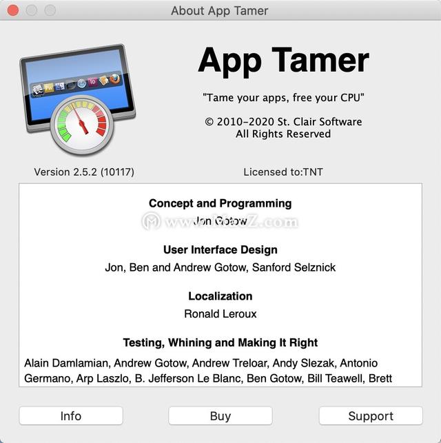 App Tamer for Mac(CPU优化电池管理软件)