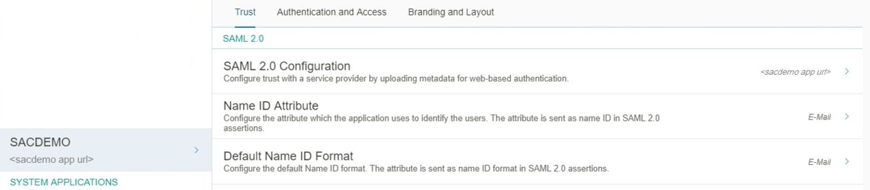 怎么进行SAP Analytics Cloud和Cloud for Customer之间的Single Sign on配置