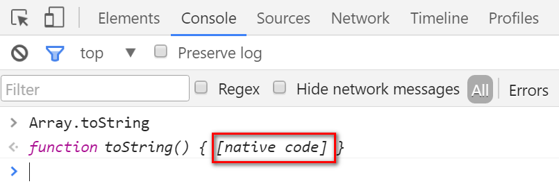 如何使用Chrome开发者工具研究JavaScript里函数的原生实现