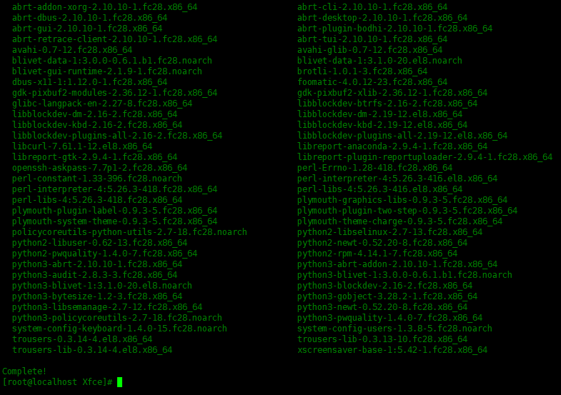 Centos8如何安装Xfce桌面