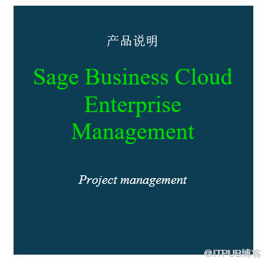 Sage x3项目管理概要