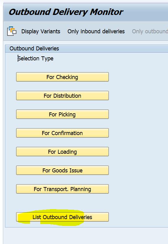 SAP SD怎么查询订单发货的批次
