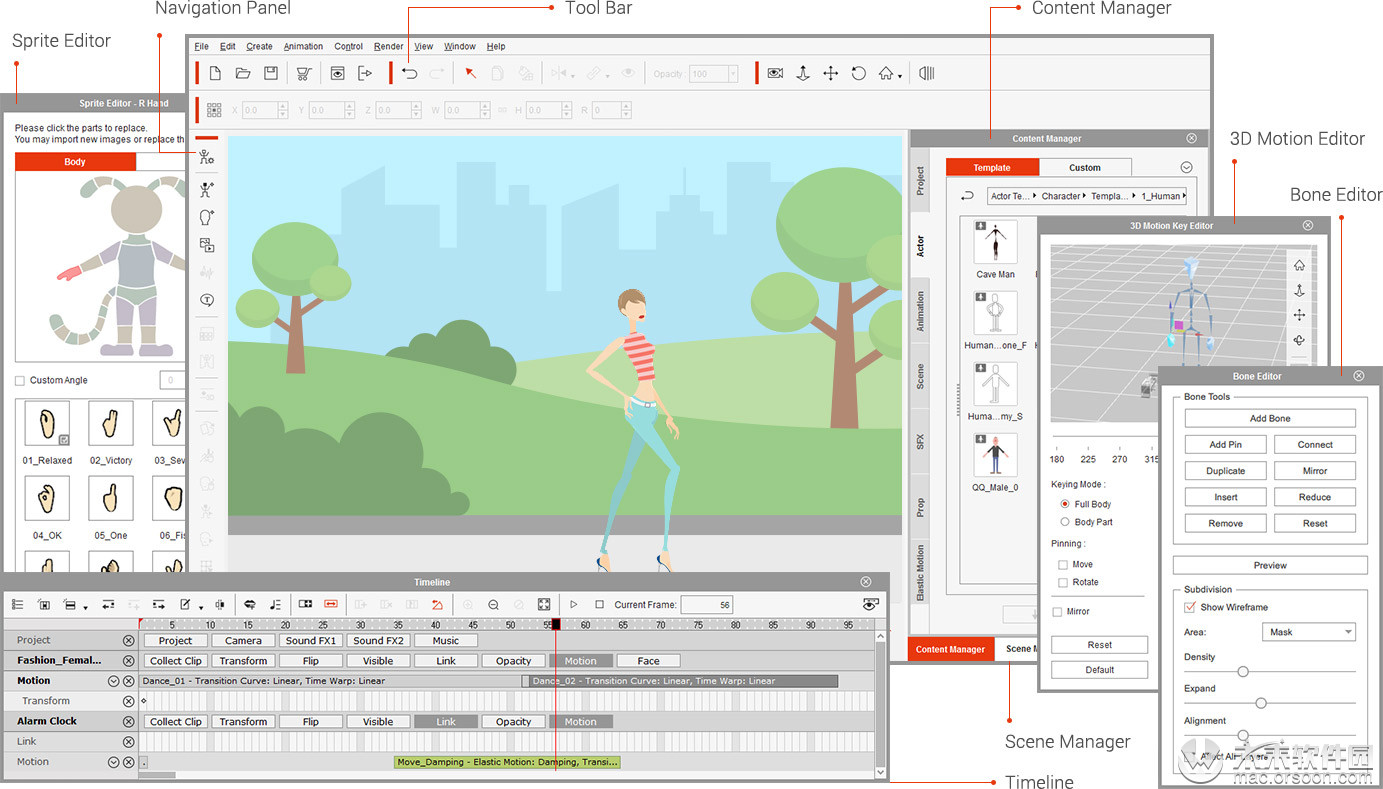 2D动画软件Reallusion Cartoon Animator 4 for Mac