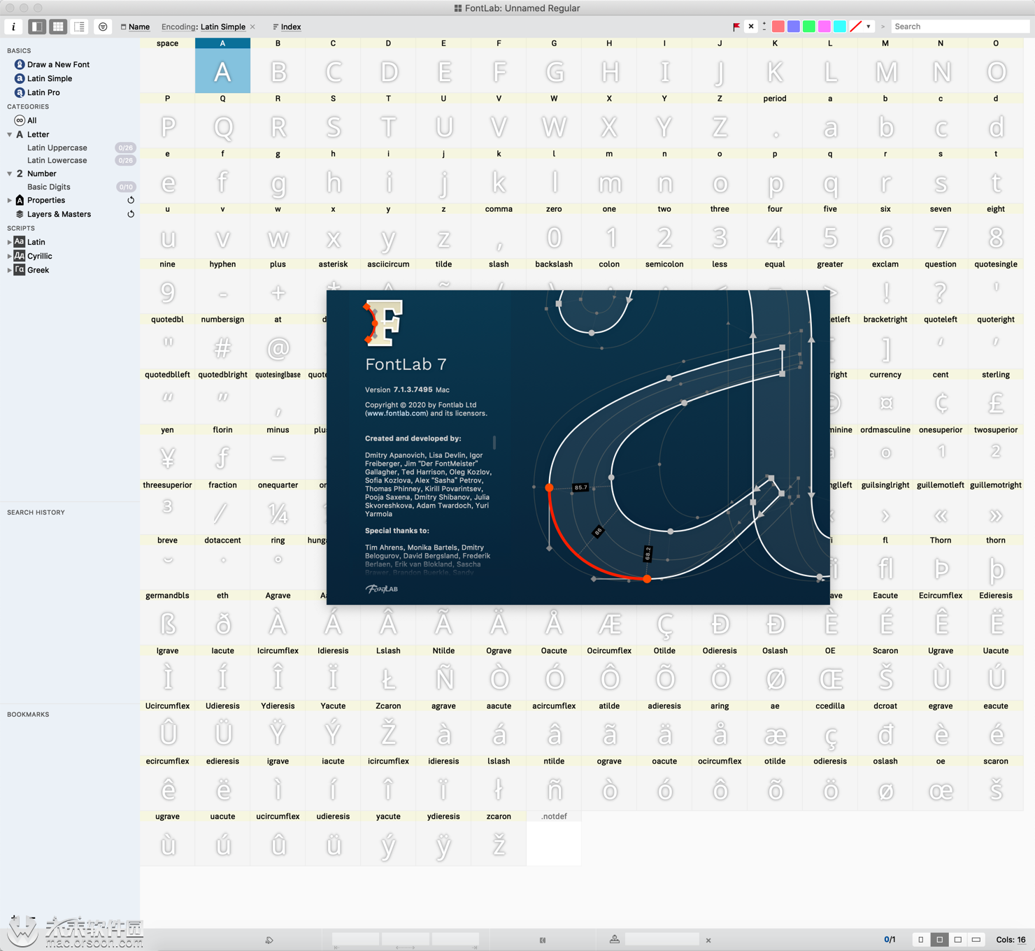 字体设计及开发工具FontLab 7 for Mac