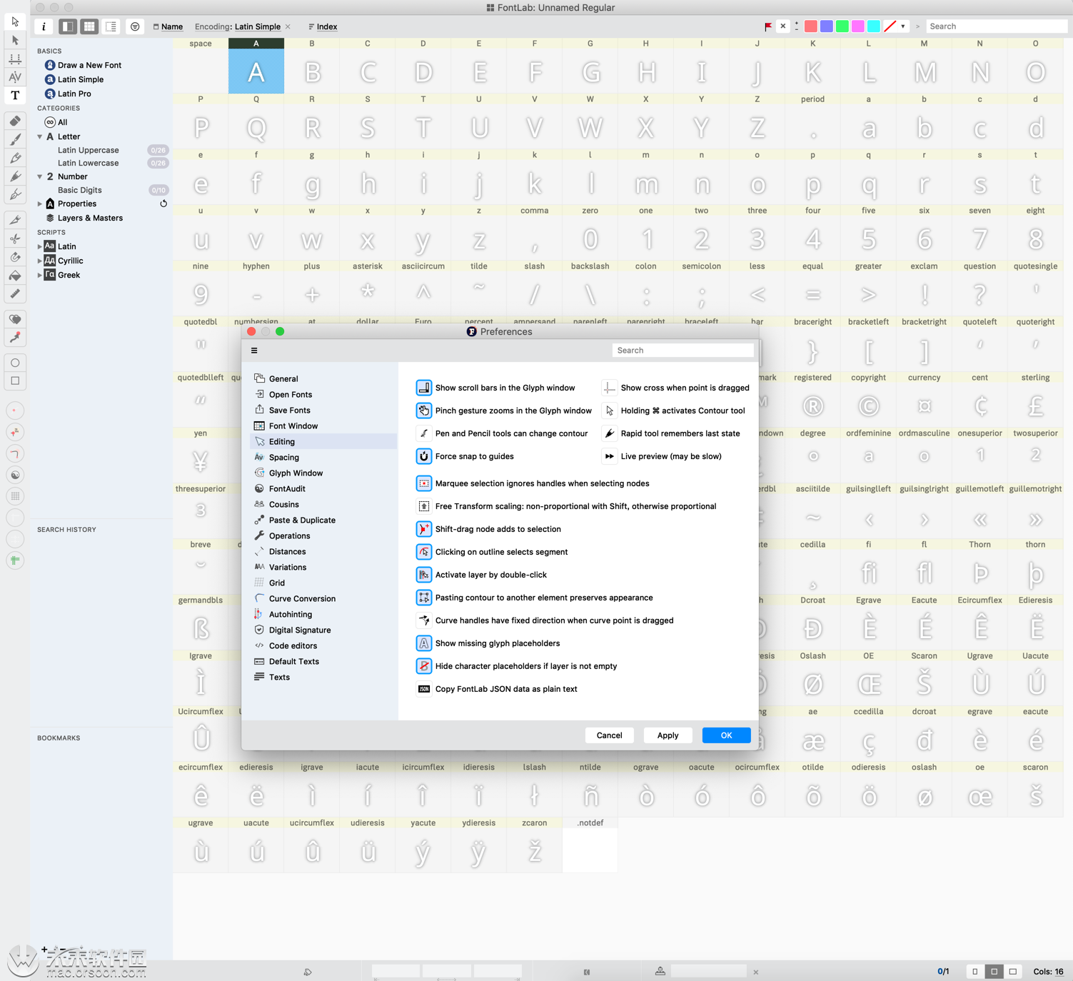 字体设计及开发工具FontLab 7 for Mac