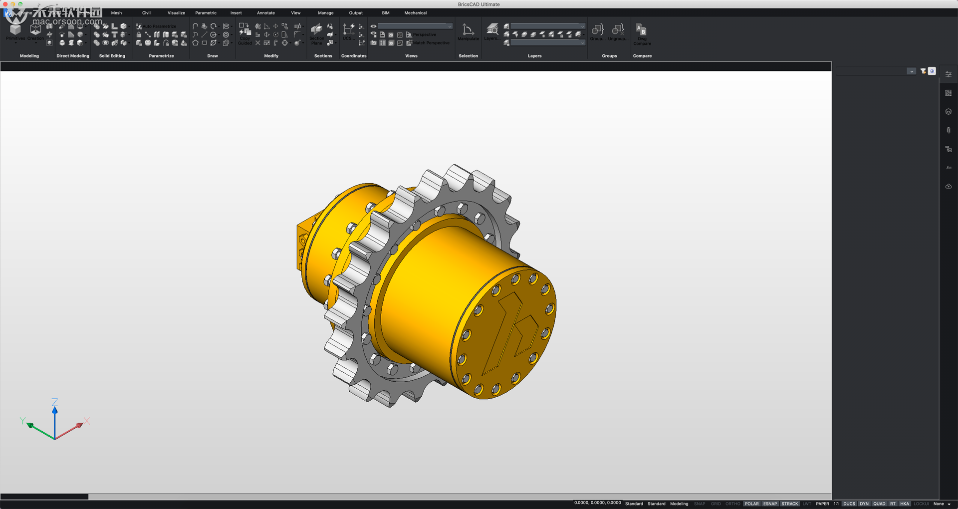 CAD建模软件BricsCAD 20 for Mac