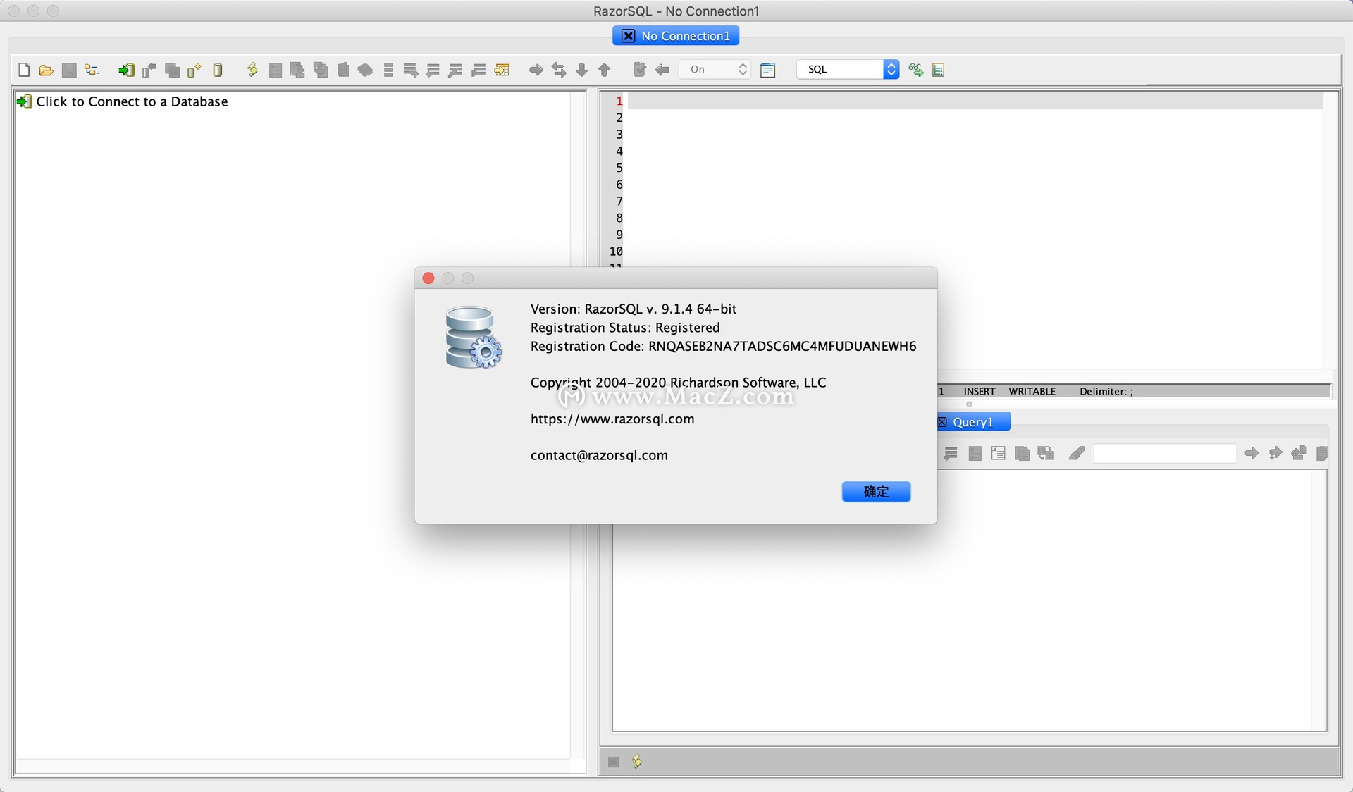 download the last version for apple RazorSQL 10.4.5