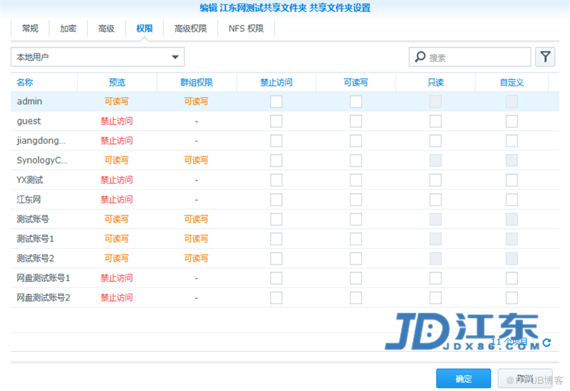 Synology群暉NAS存儲(chǔ)創(chuàng)建共享文件夾以及權(quán)限設(shè)置教程【江東網(wǎng) JDX86.COM】