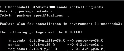 安裝anaconda后安裝第三方模塊的方法