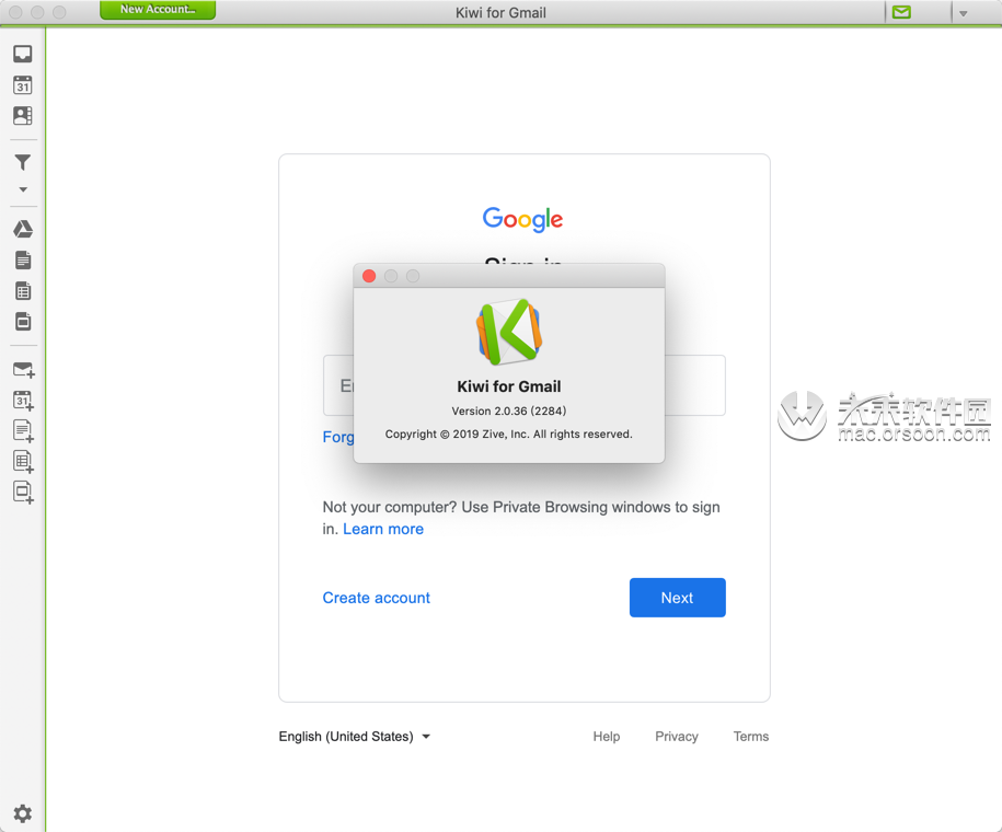 Gmail邮箱客户端Kiwi for Gmail for mac