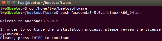 如何在ubuntu上安装anaconda