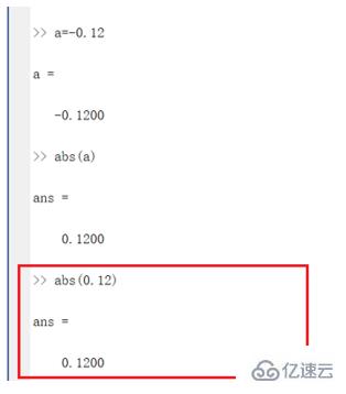 matlab中abs指的是什么