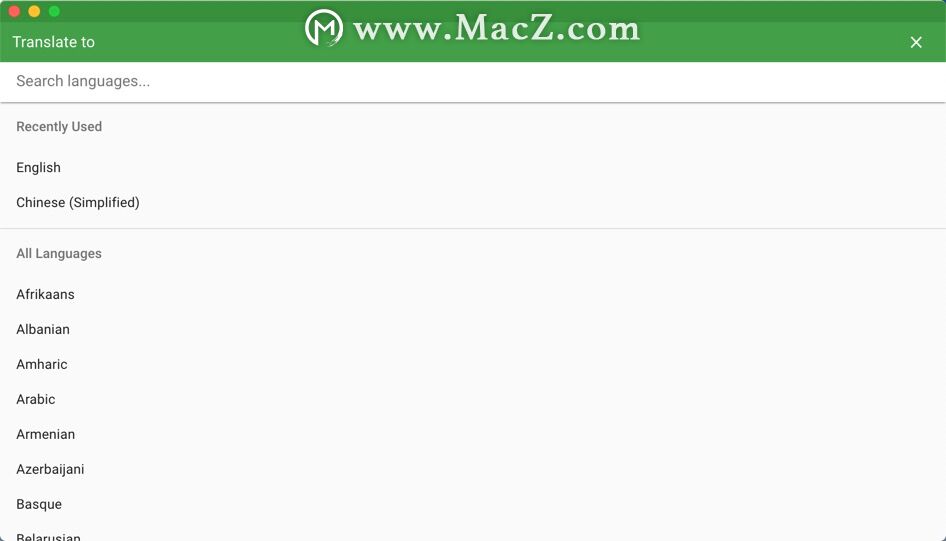 Translatium for Mac(mac翻译软件)13.4 免激活版