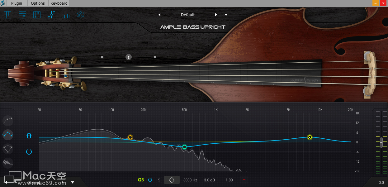 虚拟双低音乐器Ample Sound Ample Bass Upright III Mac