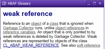 怎么理解SAP ABAP和Java里的弱引用和软引用