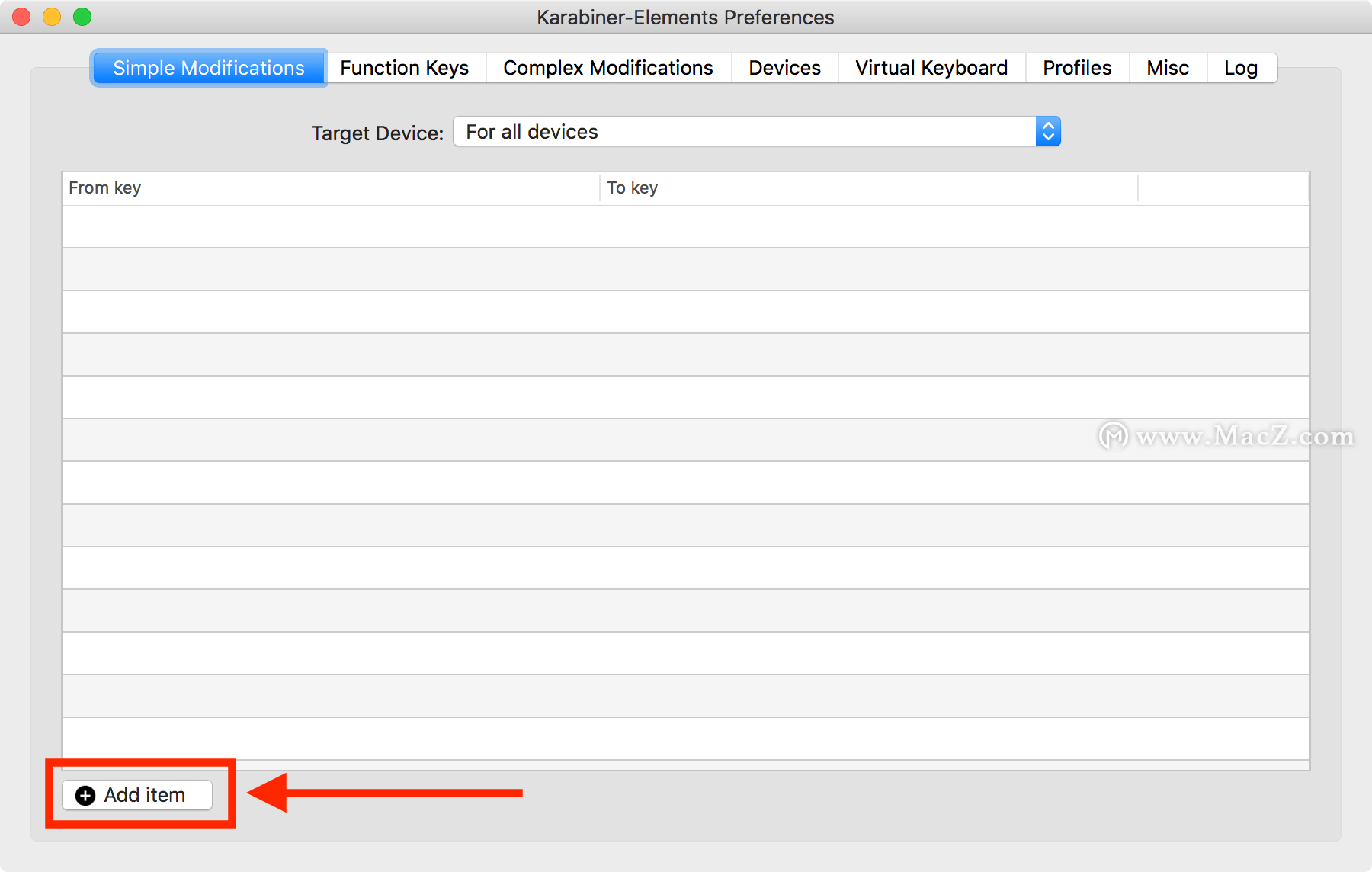 karabiner elements control click