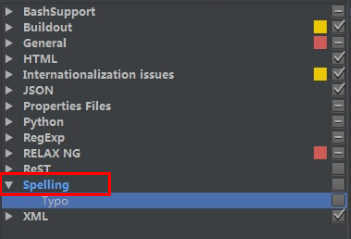 pycharm关闭拼写检查的方法