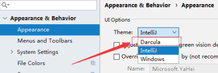 pycharm换主题的方式