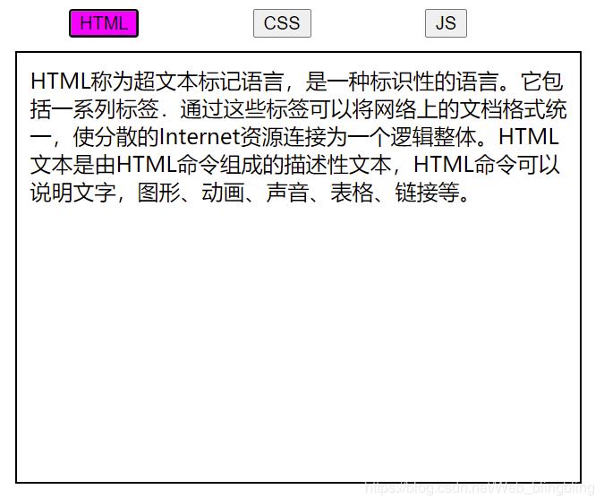 js实现选项卡的方法