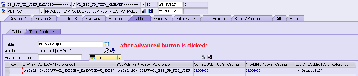 如何啟用SAP CRM附件UI上的advanced按鈕