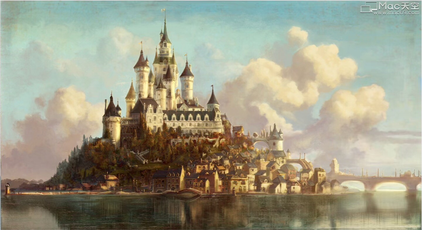 魔法奇缘城堡油画Mac动态壁纸