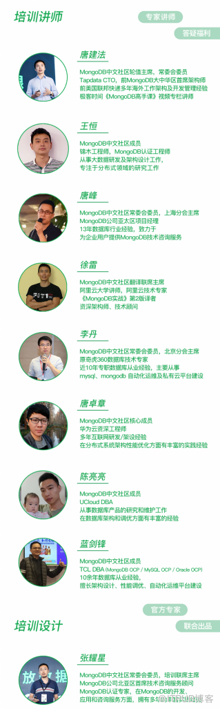 MongoDB入门培训 | 8周入门NoSQL No.1数据库