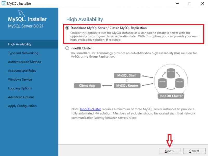 安装MySQL8.0.21.0社区版的方法步骤