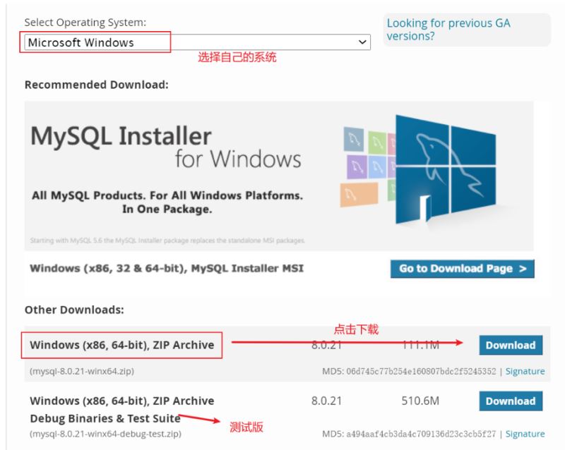 下载安装mysql8.0.21的操作方法