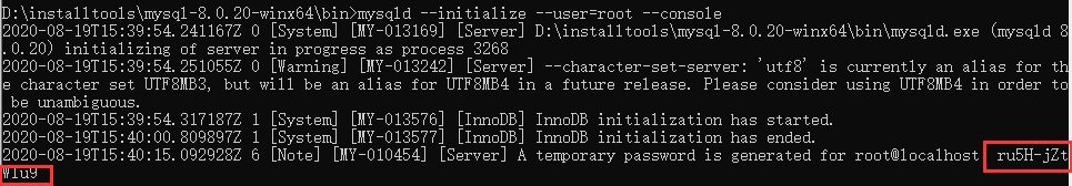 安裝MySQL8.0.20壓縮版本的方法