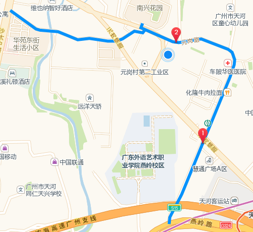 使用高德地图API获得道路上的坐标并实现描绘道路