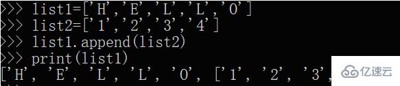 python在列表尾部添加元素的方法