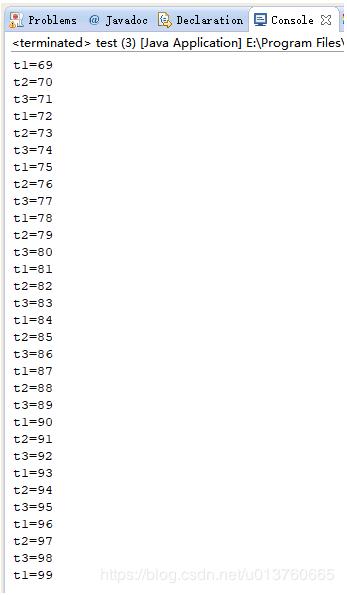 Java实现多线程轮流打印1-100的数字操作