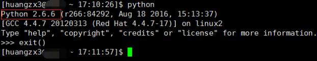 查看linux安装python版本的方法