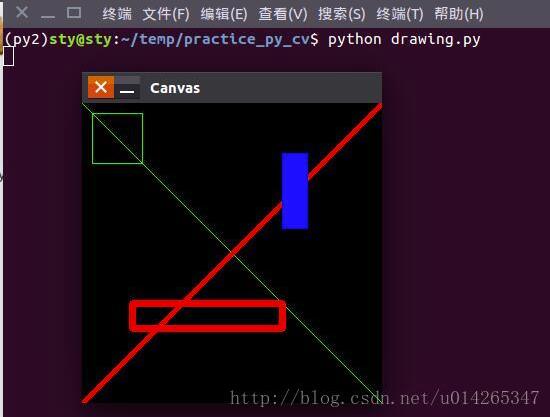 python使用OpenCV實(shí)現(xiàn)畫圖