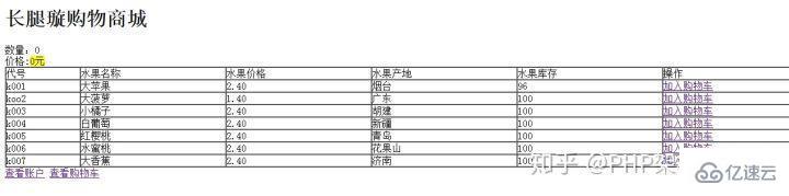 php购物车功能的实现方法